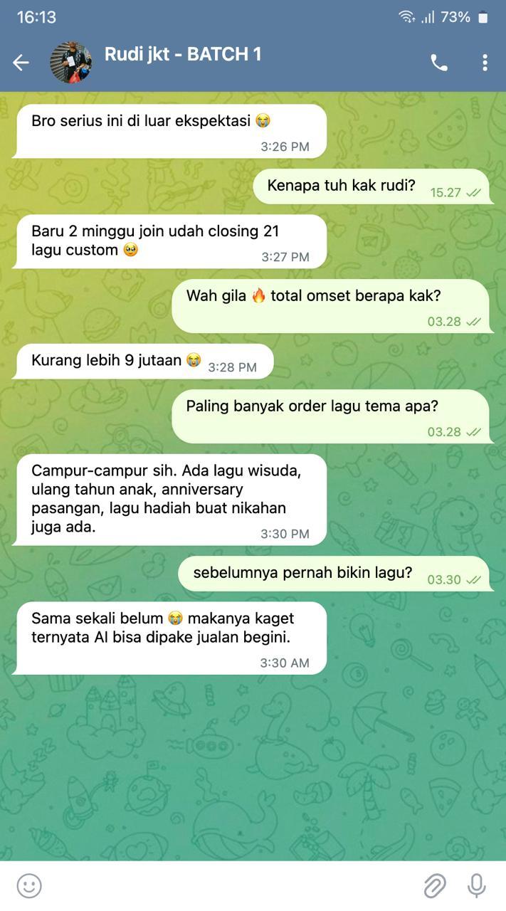 Testimoni Chat User 4